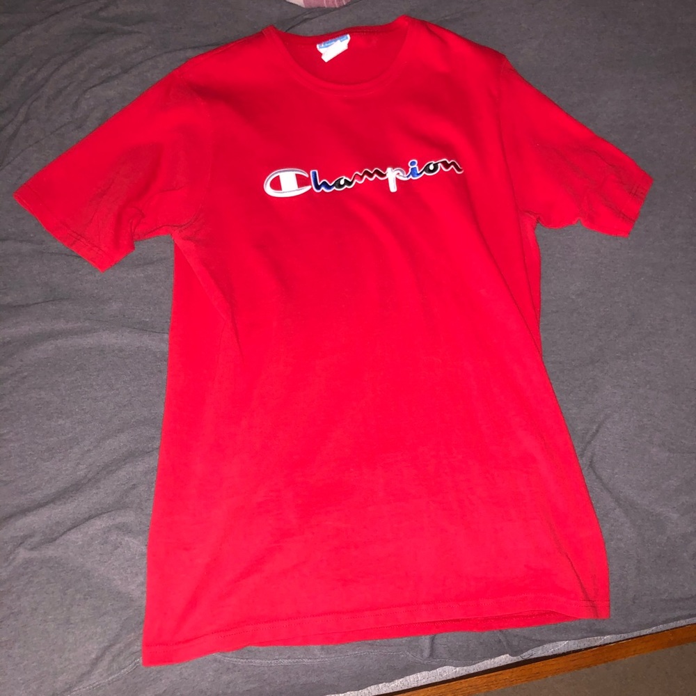 Red Champion Tee